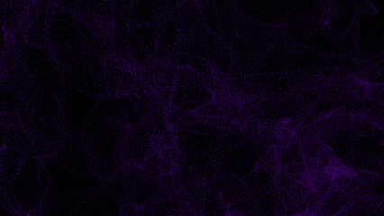 Abstract noisy and grainy dust particles background, Purple moving particles dark background