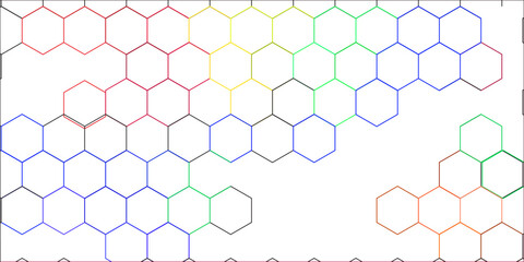 abstract white hexagon background design a white honeycomb grid pattern. . geometric background .