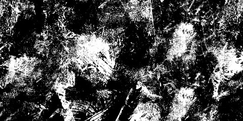 Grunge surface wall cracks brushed plaster wall. Black and white abstract grunge old concrete wall texture stain isolated design. White background with grunge textured vector design. 