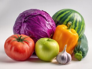 Colorful array of fresh produce