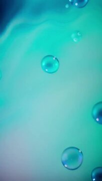 water drops on blue
