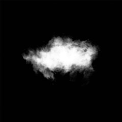 White realistic isolated steam or cloud on transparent background. Cloud, nature sky or food smoke symbol. Weather element or pattern art. Cloud texture, fire smoke wave, foggy nature. Cloud png