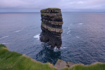Downpatrick Head with the Atlantic Ocean Co. Mayo, Connacht province, Ireland.