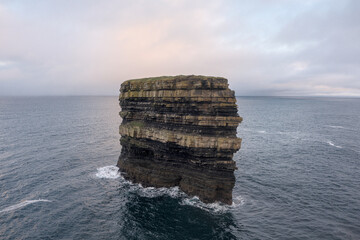 Downpatrick Head with the Atlantic Ocean Co. Mayo, Connacht province, Ireland.