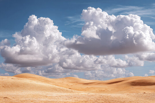 a lone horse standing in the desert under a cloudy sky - Powered by Adobe