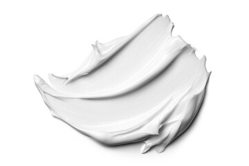 White cosmetic cream Isolated on White Background