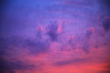 Obraz premium 夕焼け雲