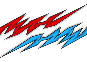 Abstract geometric tribal tattoo pattern. Geometric racing decal pattern