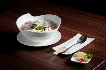 pho bo ga noodles soup 