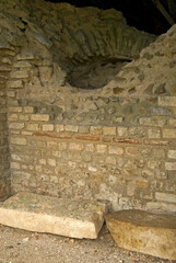Site Gallo Romain, les thermes, Sanxay, 86, Vienne, France
