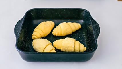 Homemade Croissants Baking Process
