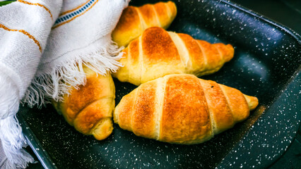 Homemade Croissants Baking Process