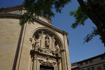 Detail of a church in the village