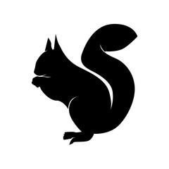 black ferret silhouette, animal silhouette