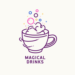 Minimalistic coffee shop logo design for branding and marketing