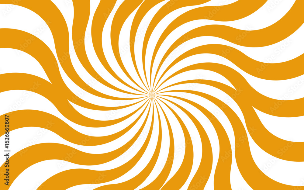 Aufkleber abstract dynamic vibrant background with bright yellow and white spiral rays. sunburst pinwheel desi