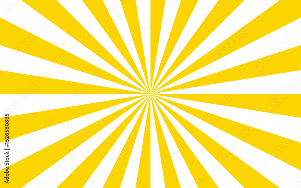 Aufkleber Abstract dynamic vibrant background with bright yellow and white spiral rays. Sunburst pinwheel design, with sense of movement and energy. Wavy, curved stripes twist with a visual illusion of spinning