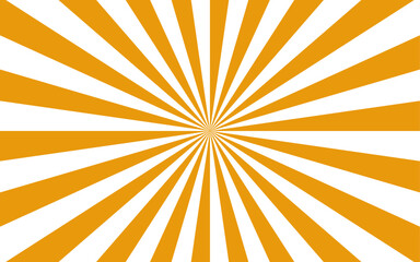 Abstract dynamic vibrant background with bright yellow and white spiral rays. Sunburst pinwheel design, with sense of movement and energy. Wavy, curved stripes twist with a visual illusion of spinning