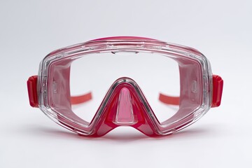 Pink diving goggles