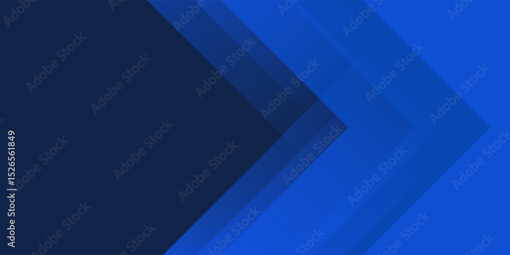 Poster blue background with abstract box rectangle geometric shapes modern element for banner