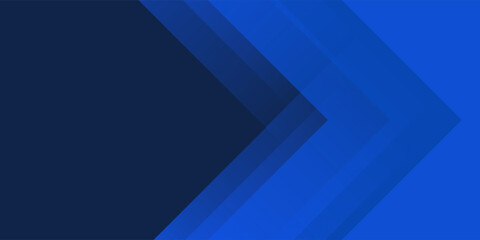 Obraz premium Blue background with abstract box rectangle geometric shapes modern element for banner