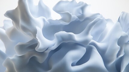 Obraz premium Abstract light blue flowing forms.