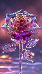 rose petals in water