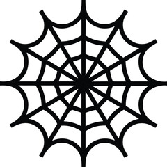 Obraz premium spider web icon clipart vector on transparent background 
