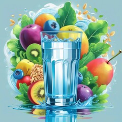 fruit juice in glass