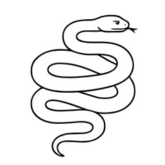 anaconda vector realistic line icon on white background
Vector line icon animal, wildlife