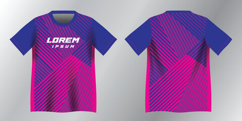 pink purple and blue abstract background pattern for sport jersey design mockup
