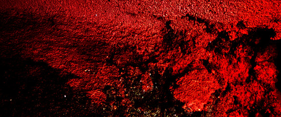 Abstract grunge background design with textured red stone concrete wall. Old wall backdrop gradient texture cement dark red background abstract dark color design.