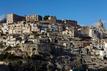 Naklejka premium Cityscape of Ragusa Ibla, Sicily, Italy