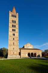 The belfry of Pomposa Abbey, Codigoro, Italy