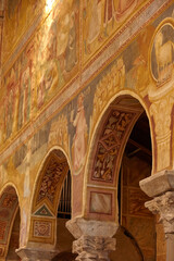 Interior of Pomposa Abbey, Codigoro, Italy