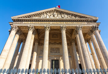 Pantheon building in Latin quarter, Paris, France