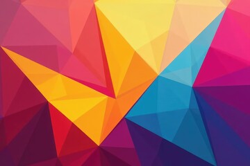 Fototapeta premium Geometric shapes interlock creating a modern, clean aesthetic , surface, structure, polygon