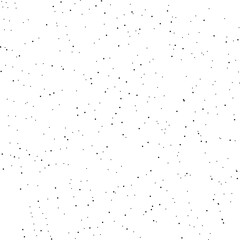 Random small specks vector seamless pattern. Trendy grunge design with dots. Grainy surface distress vector texture. Spray paint on white background. Hand drawn dotted texture. Random speckle dots