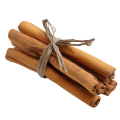 Kayu Manis Batang Kering Isolated on White Transparent Background