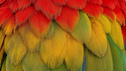 Obraz premium Colorful feathers creating a vibrant textured background