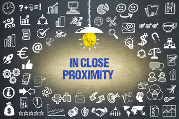 in close proximity	