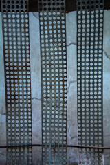 abstract background with metal grid