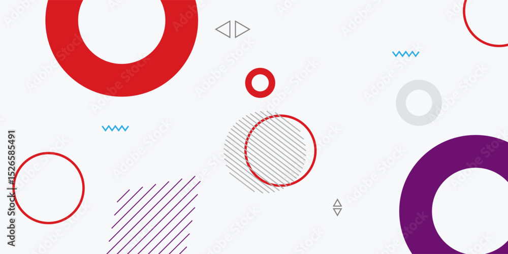 Poster white background with red diagonal lines