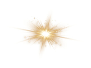 Fototapeta premium Sun Energy Flash. Vibrant Golden Light Burst Effect for Abstract and Magical Designs
