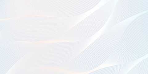 Premium background design with white line pattern (texture) in luxury pastel colour. Abstract horizontal vector template for business banner, formal backdrop, prestigious voucher, luxe invite