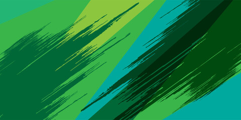 Abstract Background with Green and Yellow Brush Texture and Halftone Effect. Grunge Sport Background, for Event Banner or Poster Design