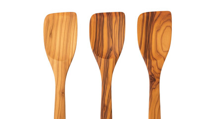 Three Wooden Spatulas Kitchen Utensils Cooking Equipment and Home Improvement