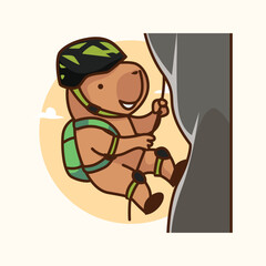 Capybara Cute Adventure Illustration Set