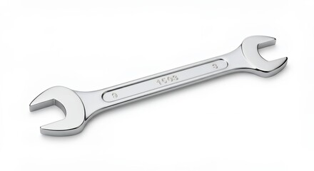Adjustable wrench isolated on white background