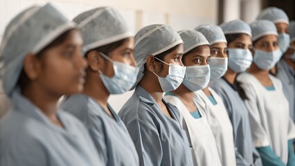 "Medical Trainees Lined Up for Hospital Duty"